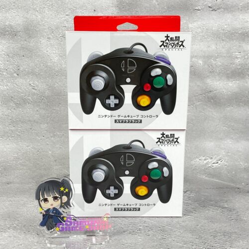 Nintendo Official Gamecube Controller & Adapter Smash Bros Black Switch Wii U - Picture 6 of 38