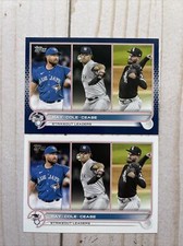 ROBBIE RAY GERRIT COLE DYLAN CEASE ROYAL BLUE + BASE LOT 2022 TOPPS SERIES 1