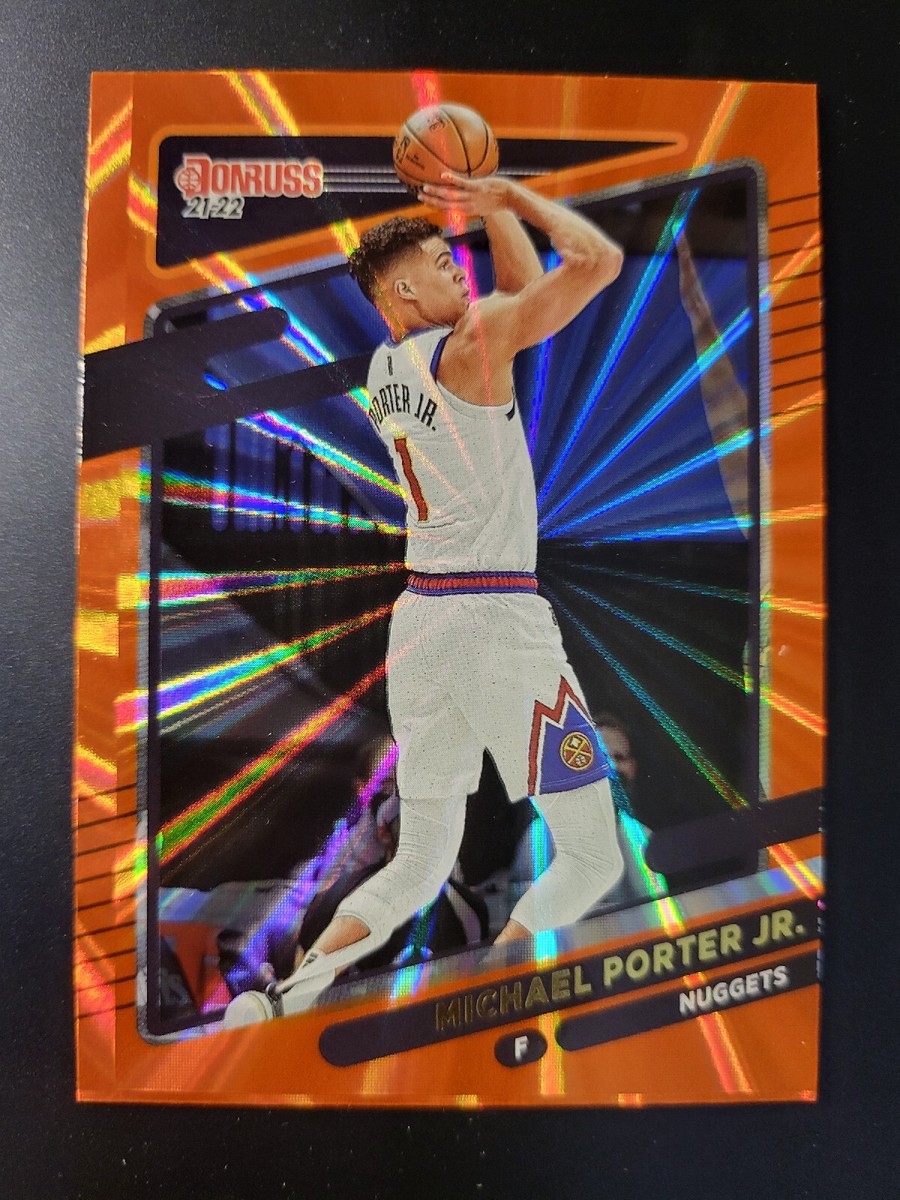 2021-22 Donruss Michael Porter Jr ORANGE FOIL card #99 | eBay