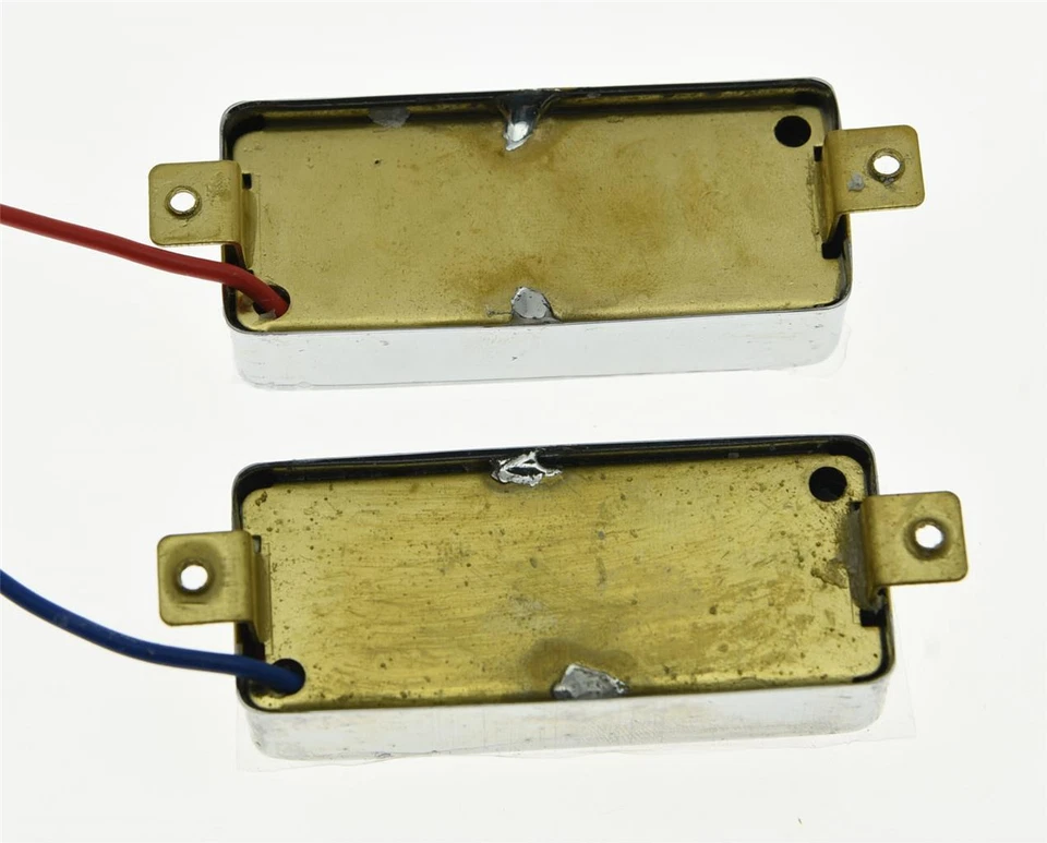 Juego de mini pastillas Humbucker cerradas cromadas LP mini pastillas selladas para Les Paul Foto 3 de 4