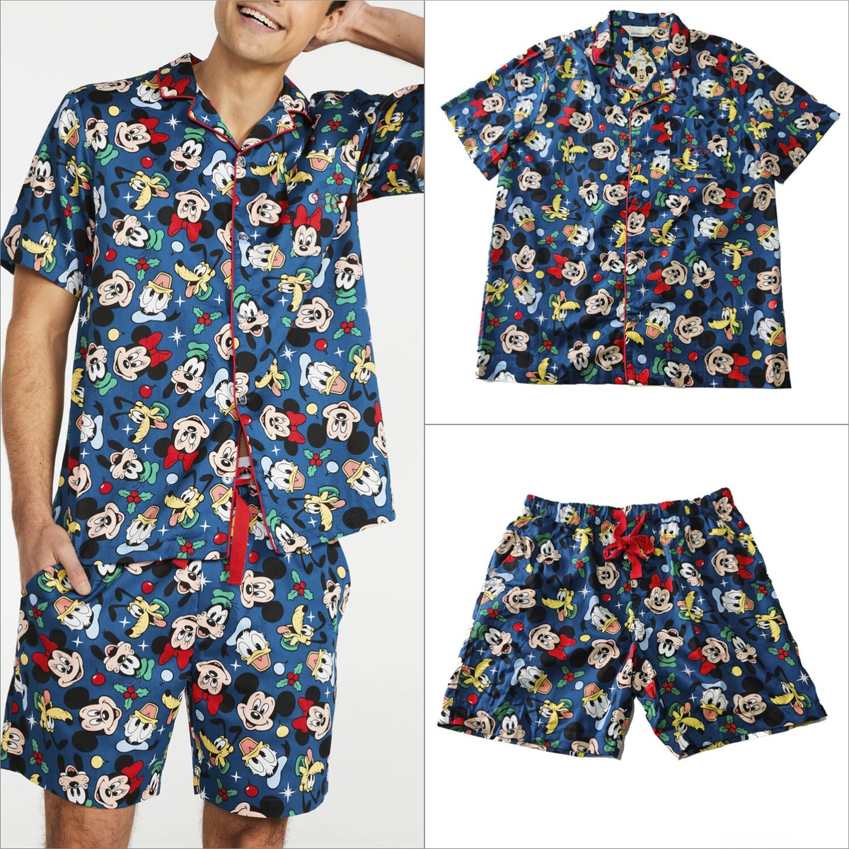 Disney◎パジャマ上下セット|日本未上陸 Peter Alexander Peter Alexander Men's Disney Mickey Pyjama Set Line 834403