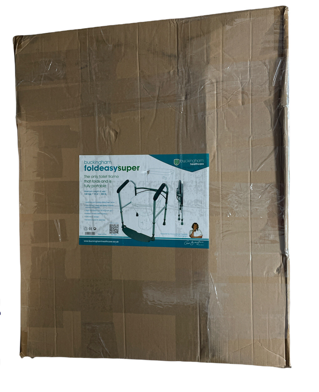 Buckingham Foldeasy Toilet Safety Frame Strong Height Adjustable