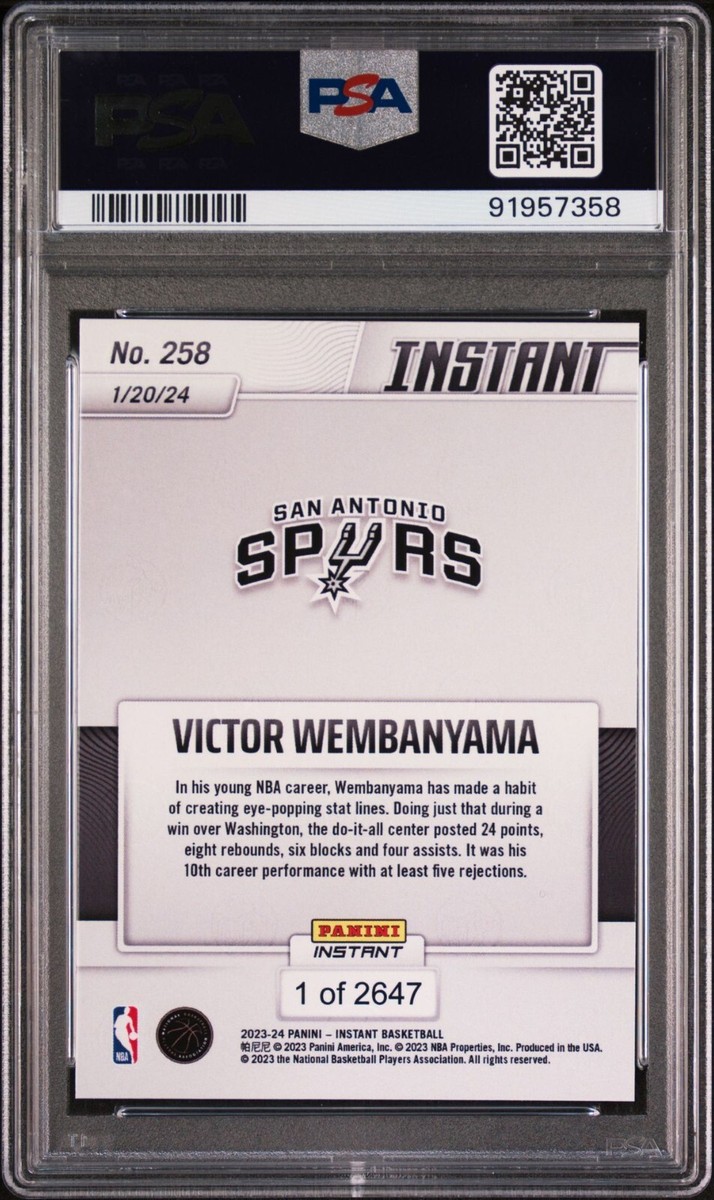 その他 2023 PANINI INSTANT WEMBANYAMA PSA10 2023 PANINI INSTANT WEMBANYAMA PSA10