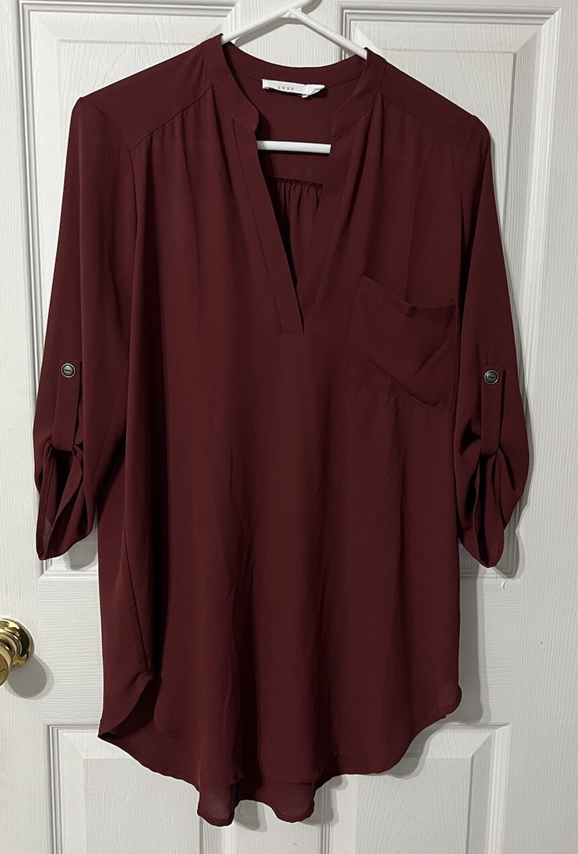 Lush Weave LE Sheer Off-one-Shoulder Pullover