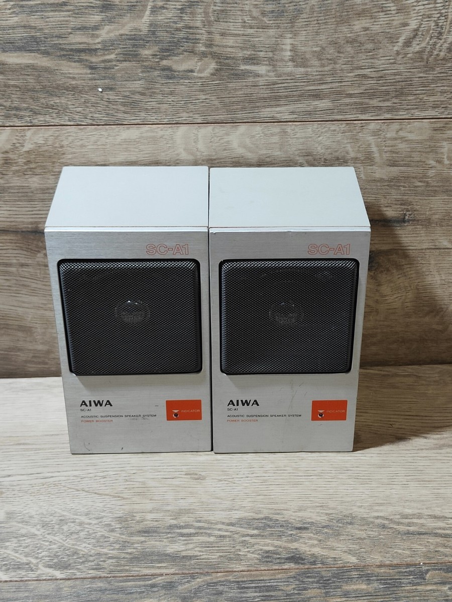 X2 Aiwa Sc a1 Acoustic Suspension Speaker System Power Booster