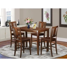 Counter Height Pub Set - High Table And Kitchen Chairs