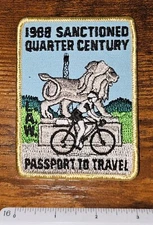 League of American Wheelmen LAW 1988 National Quarter Century Bike Ride Patch