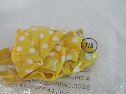Juicy Couture Yellow & White Polka Dot Floral-Accent Bikini - Youth Girls 7/8 - Picture 12 of 12