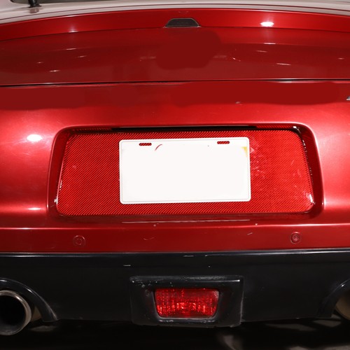 Red Carbon Car Rear License Plate Decorate Trim For Mitsubishi Eclipse 2006-2011 - Picture 7 of 11