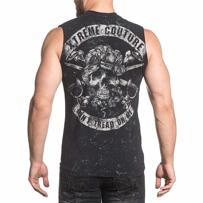 Xtreme Couture Men's T-shirt DON'T TREAD MUSCLE TEE Sleeveless Black
Opens in a new window or tab