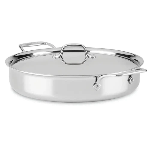 All-clad D3 Stainless Steel 3-ply Bonded 6 -qt Mother of All Pans with lid