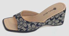 PAOLA BELLE SANDALS SLIDE WEDGE sz 8.5 NEW AUTHENTIC SUPER DEAL