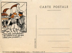Carte Postale Humour Militaire Illustrateur Bec Vous Voila Parachutiste Ebay