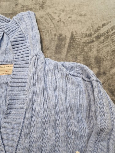 Free People We The Free Rudi Funnel Neck Sweater Size Small Blue New RRP £140 - Picture 4 of 15