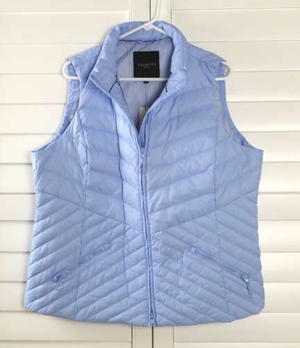 TALBOTS Woman NWT $139 The Puffer Down Feather Quilted Vest Jacket Top Size 1X - Picture 5 of 6