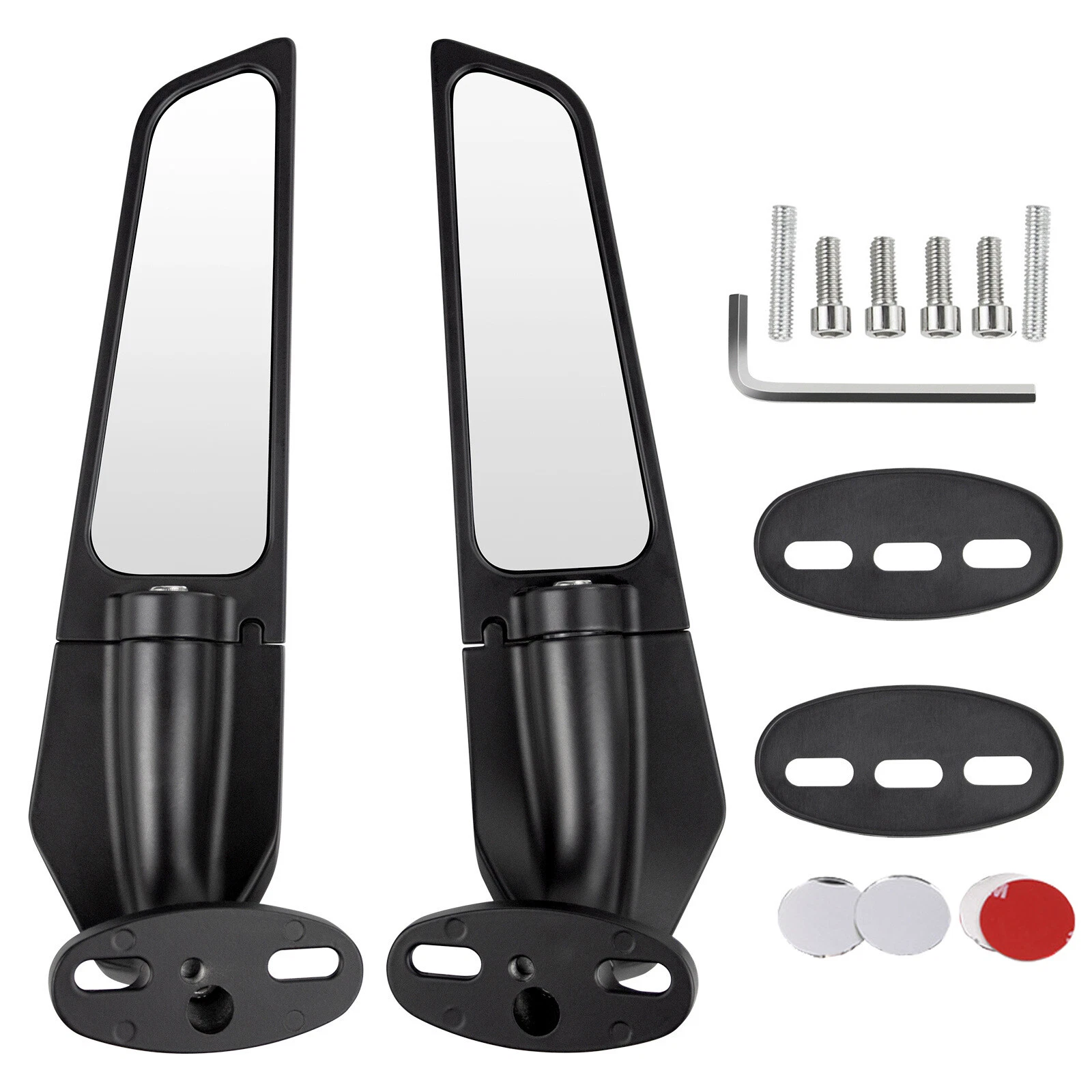 Adjustable Side Mirrors Rearview Wind Side Mirror Fit For Yamaha YZF R1 R3 R6
Opens in a new window