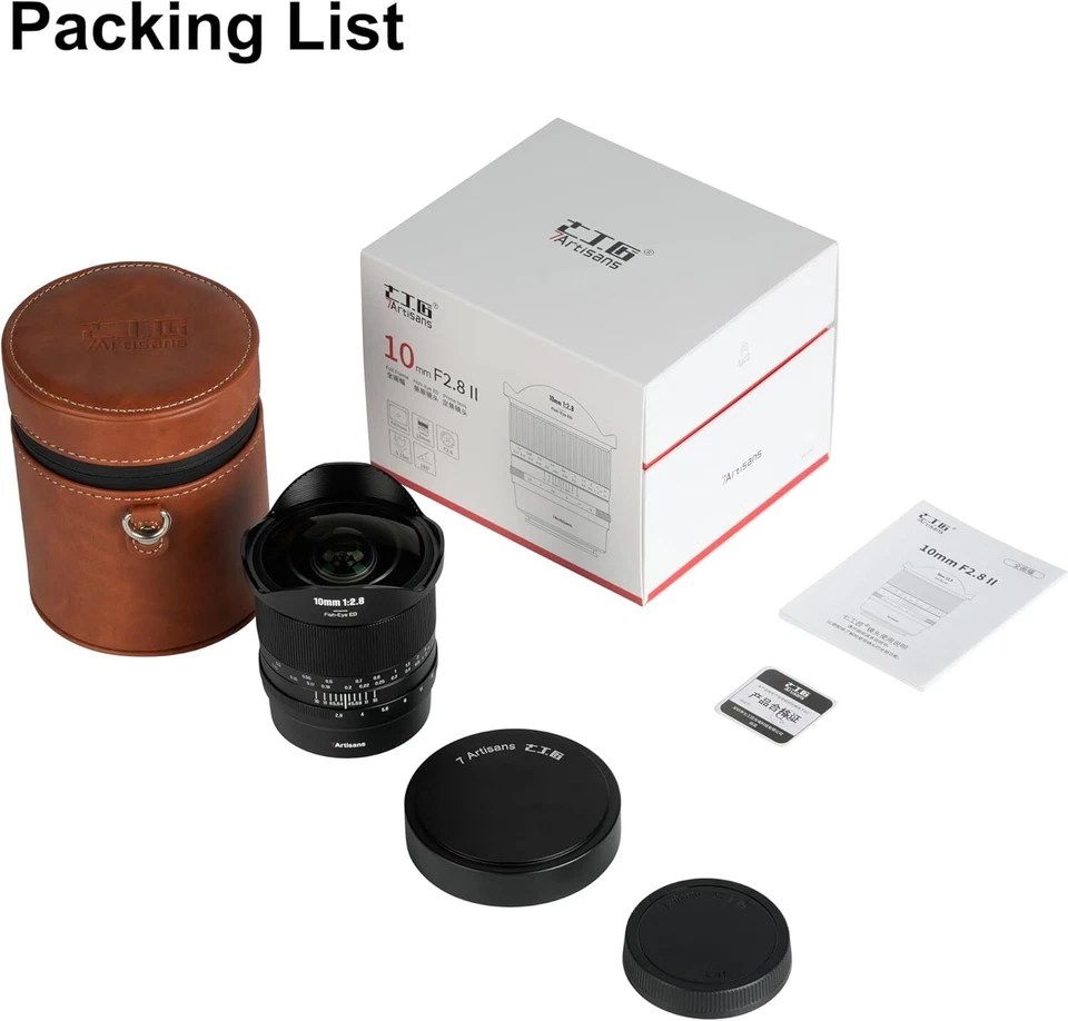 7artisans 10mm F2.8 II V2 Full Frame Fisheye Lens For Canon Nikon Sony L-Mount - Image 2 of 4