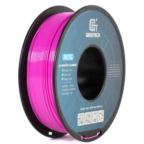 1kg/roll Pink PETG Geeetech 3D Printer Filament 1.75mm Strong&Durable Consumable