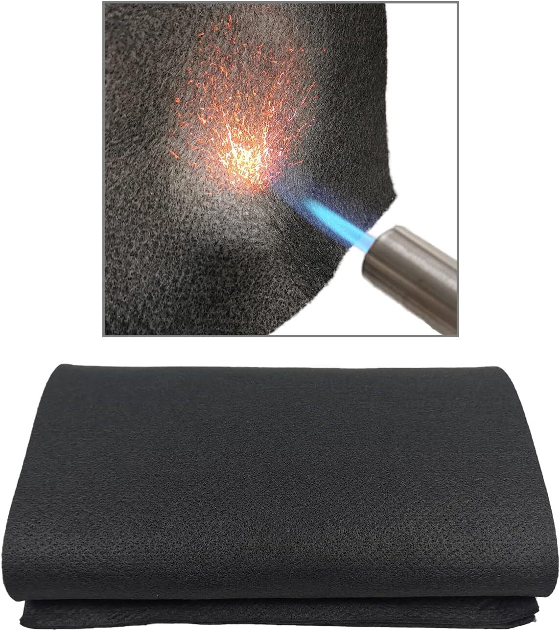 Carbon Felt Welding Blanket Fireproof Fire Heat Spark Welding Protection Pad