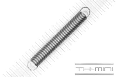 Zug-Feder 2mm Haken Öse 22x170mm 10,5kg Spiral Edel-stahl rostfrei Metall