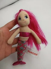 Aurora Merial Clip-Ons Sea Sparkles Pink Mermaid 6" Plush