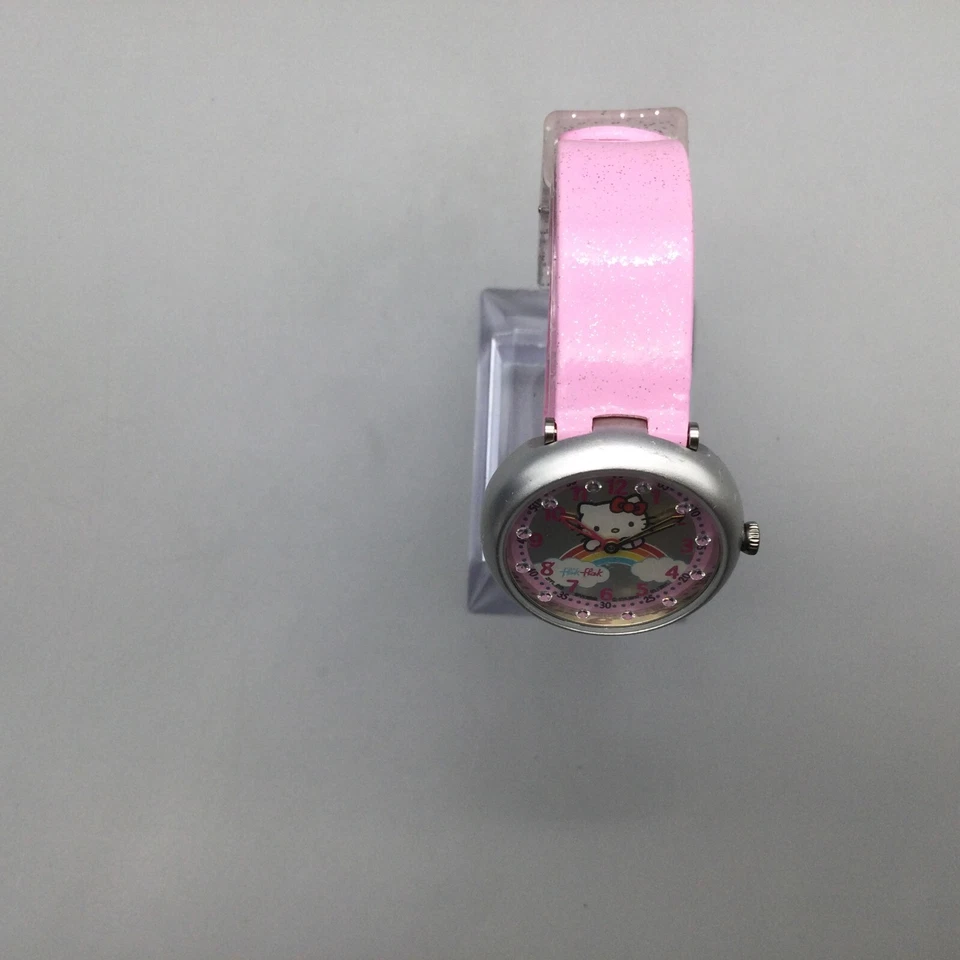 Flik Flak Hello Kitty 手表女式 29 毫米粉色瑞士制造全新电池 2011 — 第 3/4 张图片