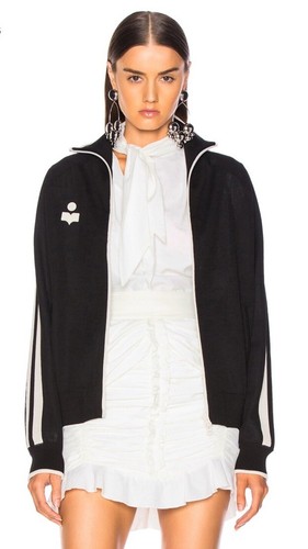 DEFECTIVE Isabel Marant toile Darcey Full Zip Track Jacket Womens  Sz La G3D