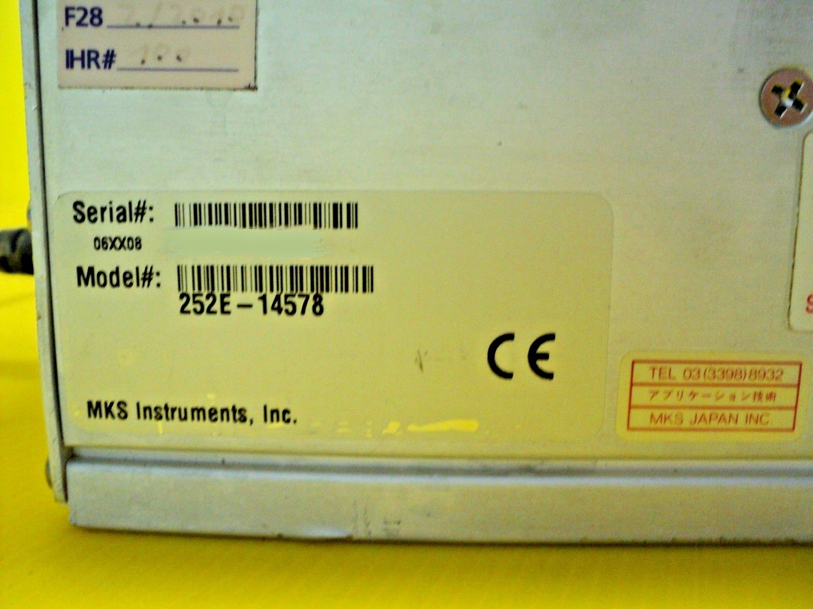 MKS Type 252 Exhaust Valve Controller 252E14578 eBay