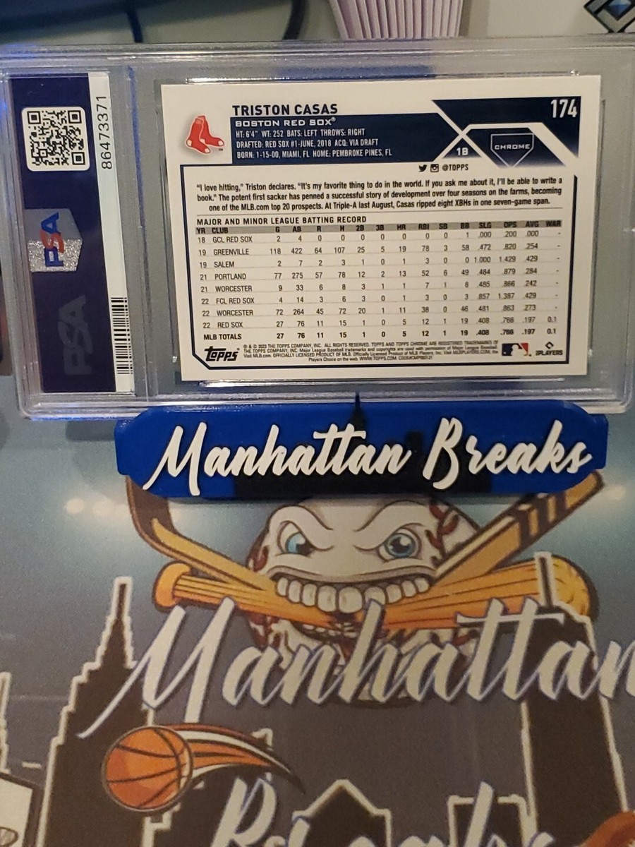 2023 TOPPS CHROME #174 TRISTON CASAS X-FRACTOR RC SP PSA 9