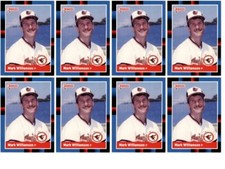 (8) 1988 Donruss #418 Mark Williamson RC Baltimore Orioles Card Lot