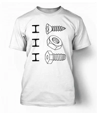 I screw I nut I bolt Funny T-shirt tee small-5XL available