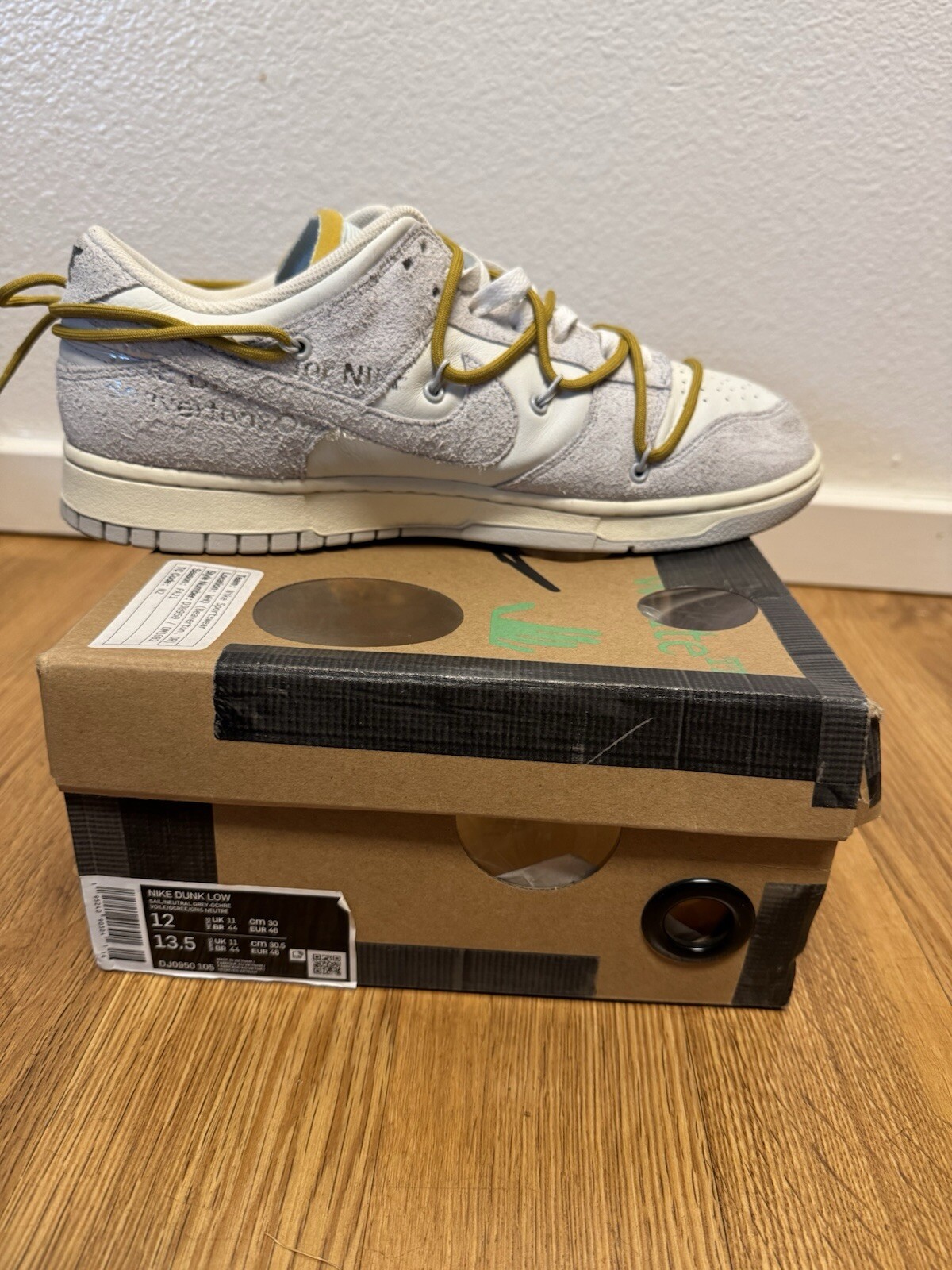 OFF WHITE X NIKE Taglia 12 Nike Off White x Dunk Low Lotto 37 di 50