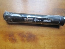 Pet Feeding Mat, Gorilla Grip Silicone Waterproof w/raised edges 18.5" x 11.5"