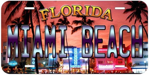 Miami Beach Florida Novelty Car License Plate - 第 7/13 張圖片