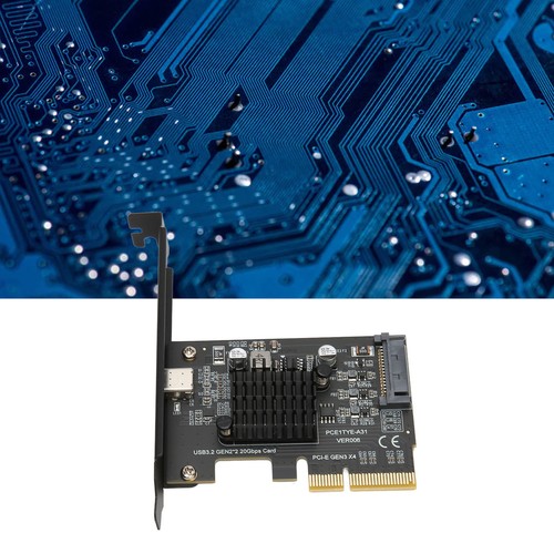 USB 3.2 Gen 2 Expansion Card Type C 20Gbps ASM3242 Main Control PCIe NEW - Bild 8 von 12