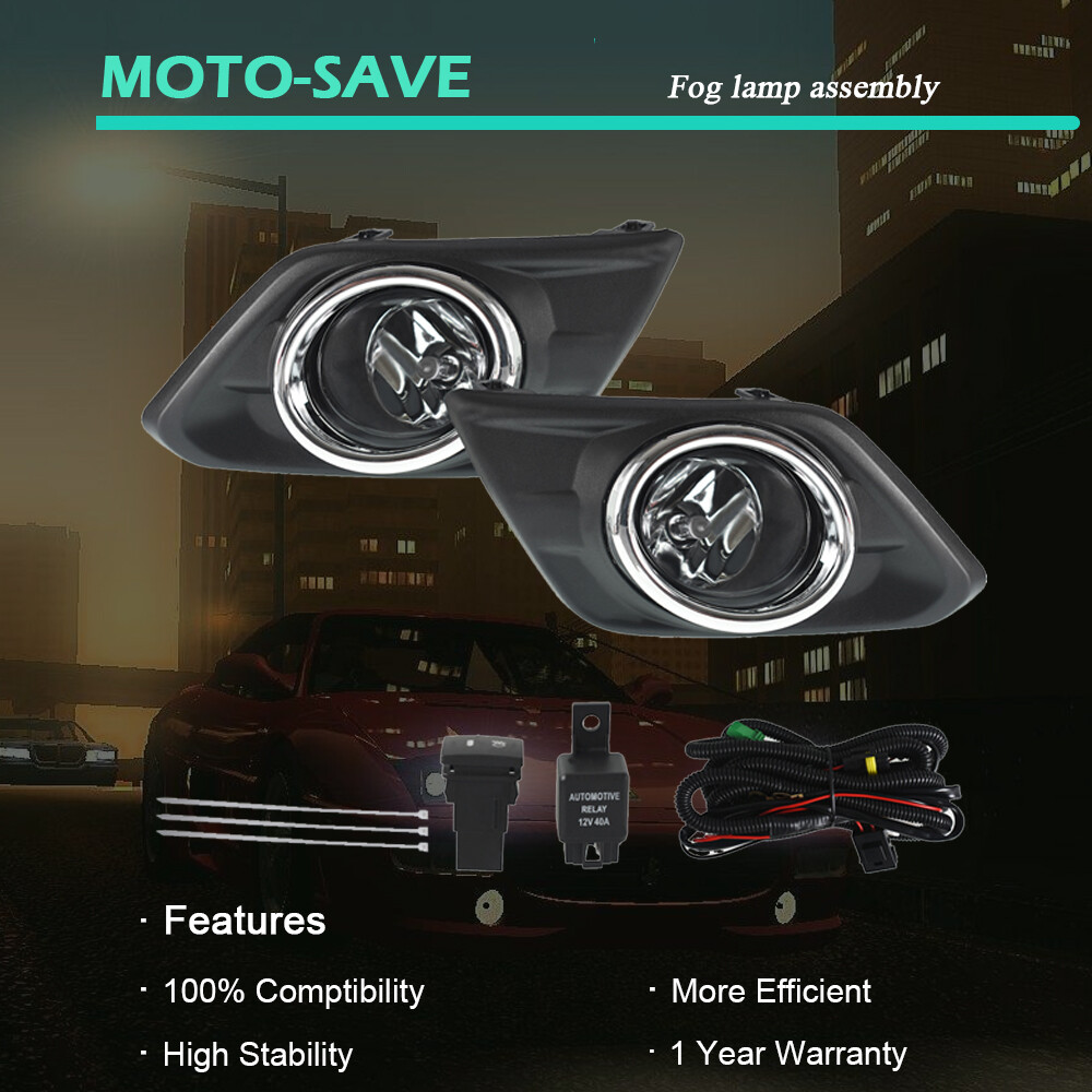 1Pair Fog Lights Halogen Lamp With Switch Set For 2017 2018 Nissan Rogue Sport E - Foto 4