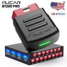 2025 MUCAR BT200 Pro All System Diagnostic Tool OBD2 Scanner For Car 15 Resets