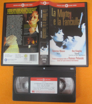 VHS*film LA MORTE E LA FANCIULLA 1995 Roman Polanski CECCHI GORI (F192) no dvd