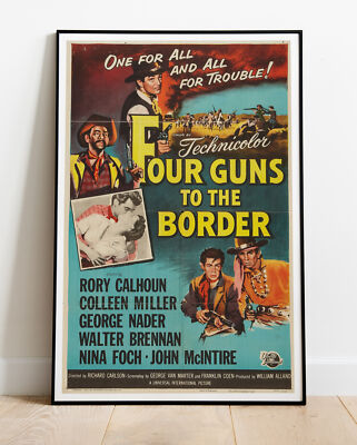 Four Guns To The Border Film Foto/Poster bis 36 Zoll