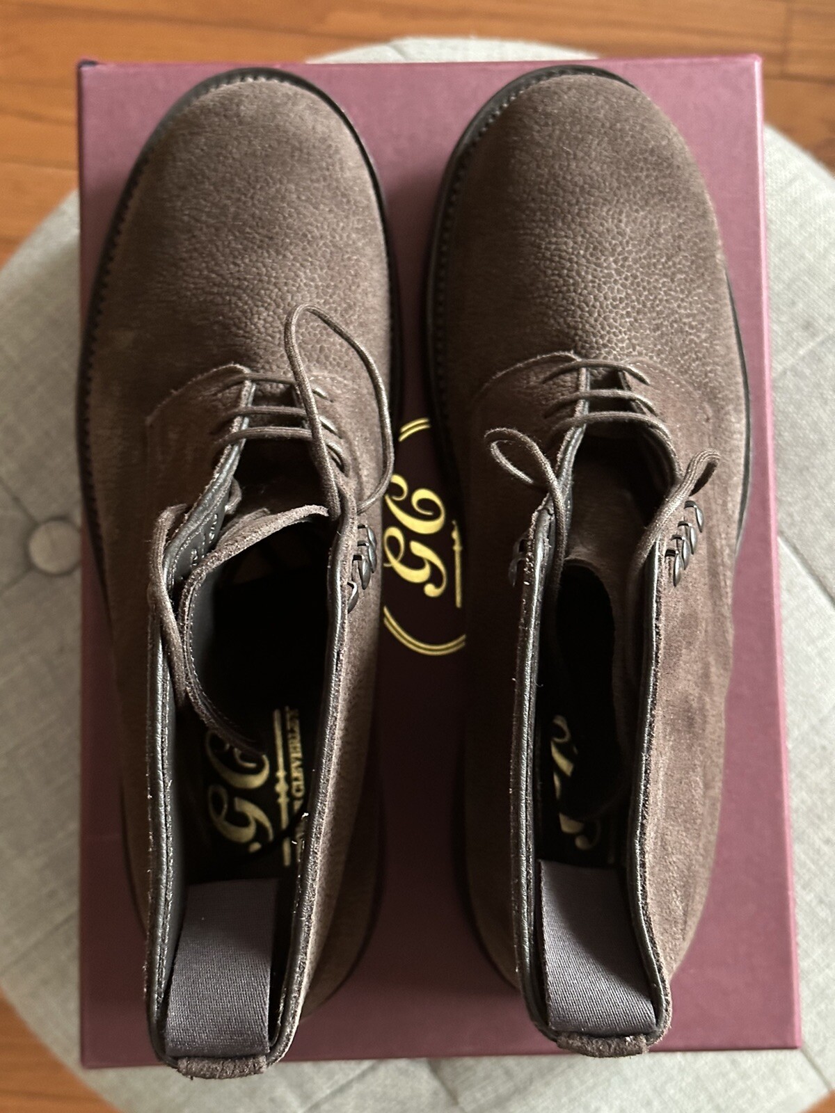 George Cleverley X Mr Porter: Espresso Grain Suede Taron II Derby Boot image 10
