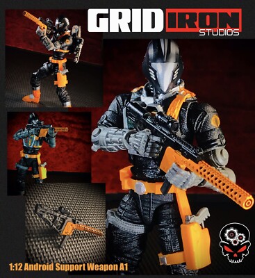 1:12  ANDROID Vector rifle For G.I. Joe Classified BAT 6  Action Figures 130Y