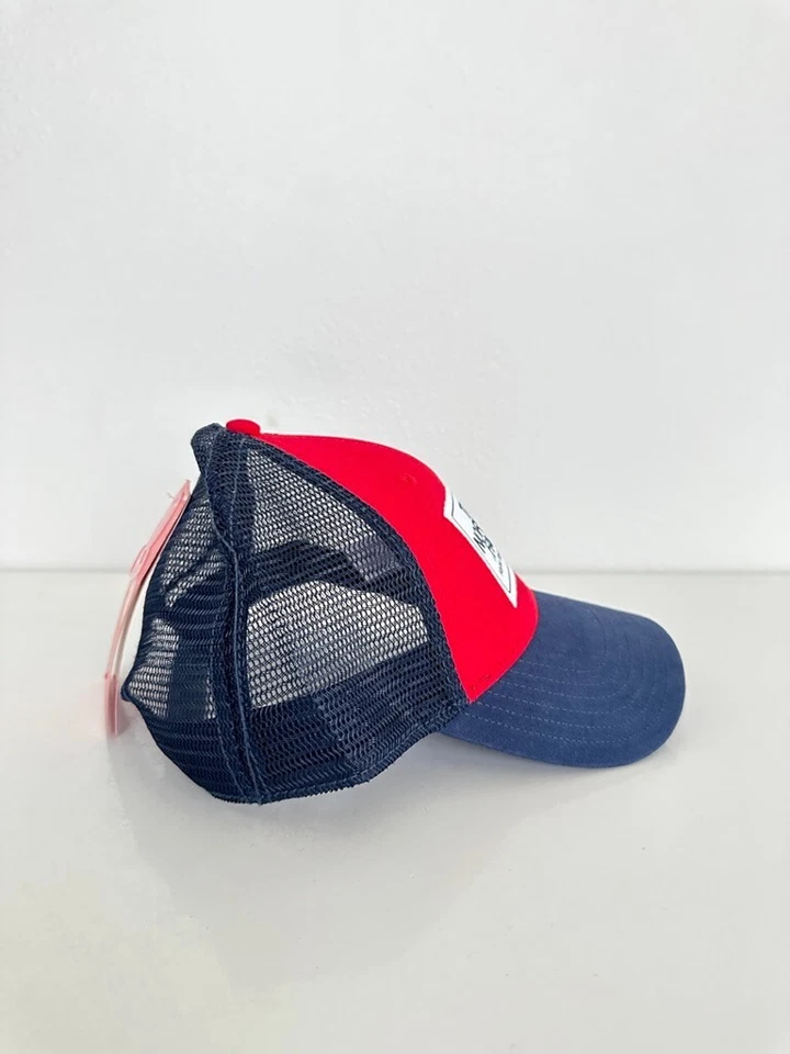 The North Face Mudder Trucker Snapback Sombrero Rojo Urbano Azul Marino Ajustable América EE. UU. Foto 2 de 4