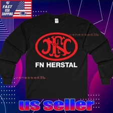 NEW SHIRT FN HERSTAL LOGO LONG SLEEVE T-SHIRT FUNNY AMERICAN UNISEX SIZE S-5XL