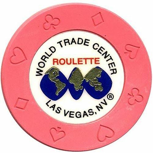World Trade Center Casino Las Vegas Nevada Pink Roulette Chip - Picture 2 of 2