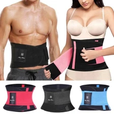 Waist Trainer Cincher Belt for Men Women Slimming Body Shaper Sport Sweat Girdle