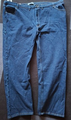 Wrangler Authentic Herren Jeans Big & Tall 58x32 Blau Hose Relaxed 4XL Übergröße