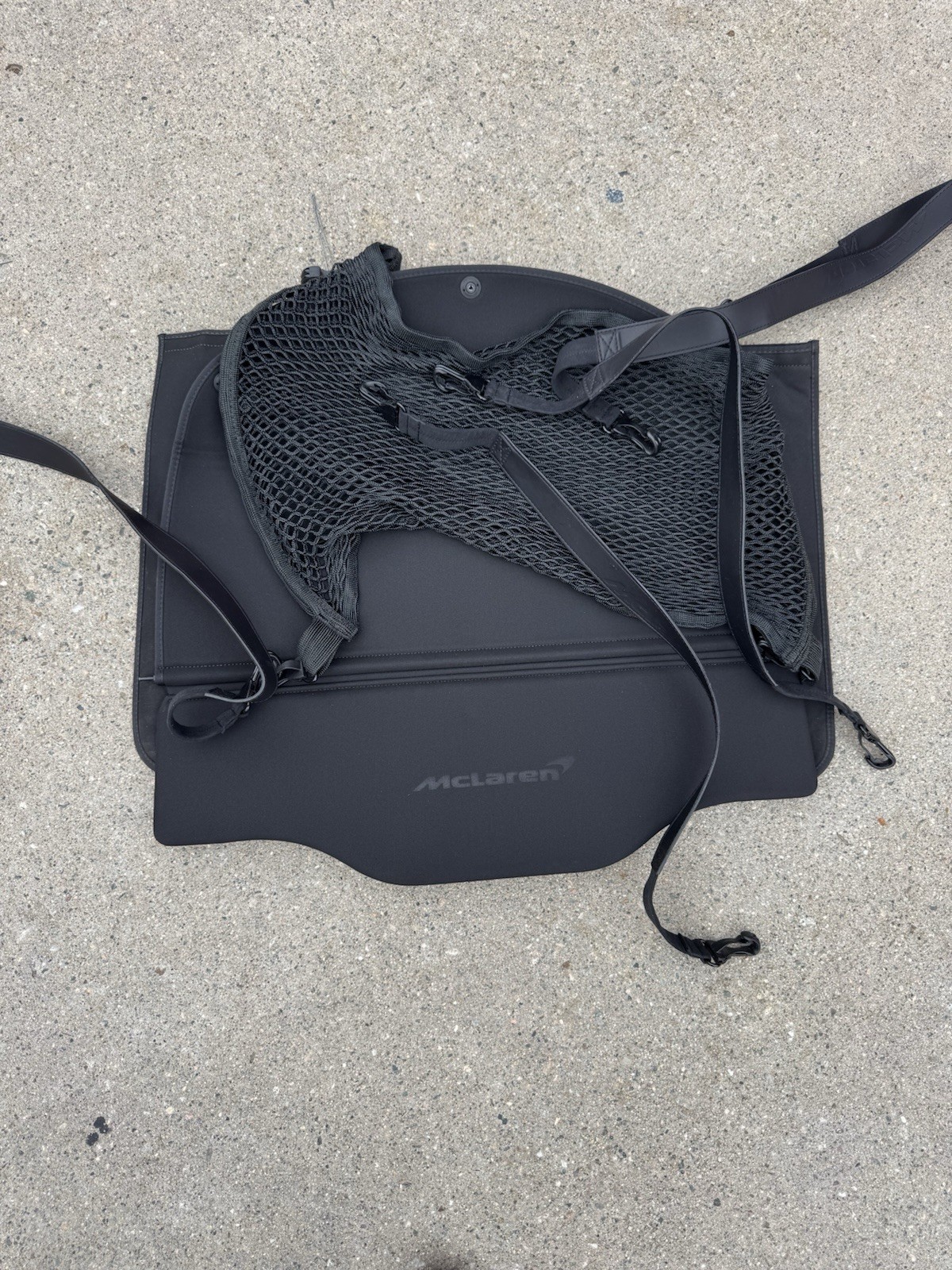 McLaren genuine accessory rear luggage net
