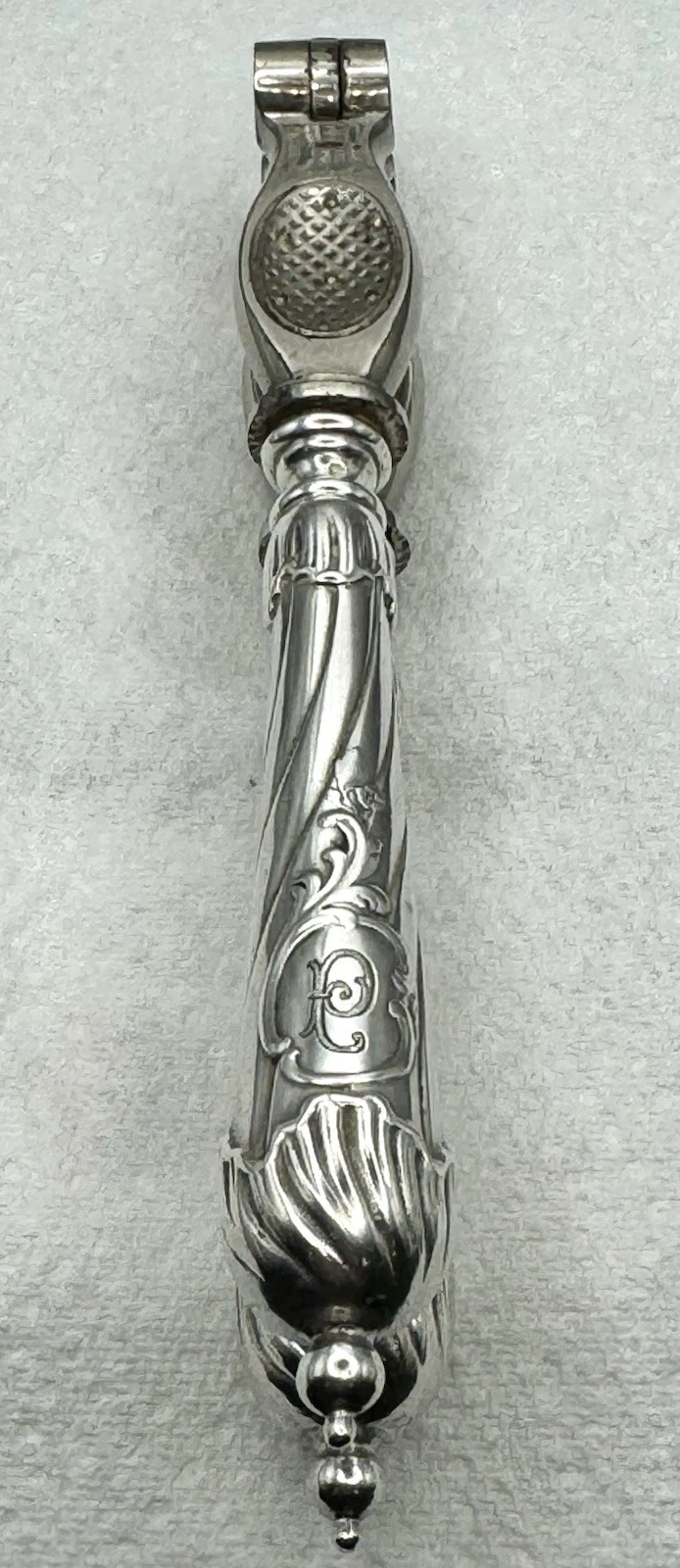 Antique German J.A. Henckels 800 Silver Handled Nutcracker From Zwillings Werk