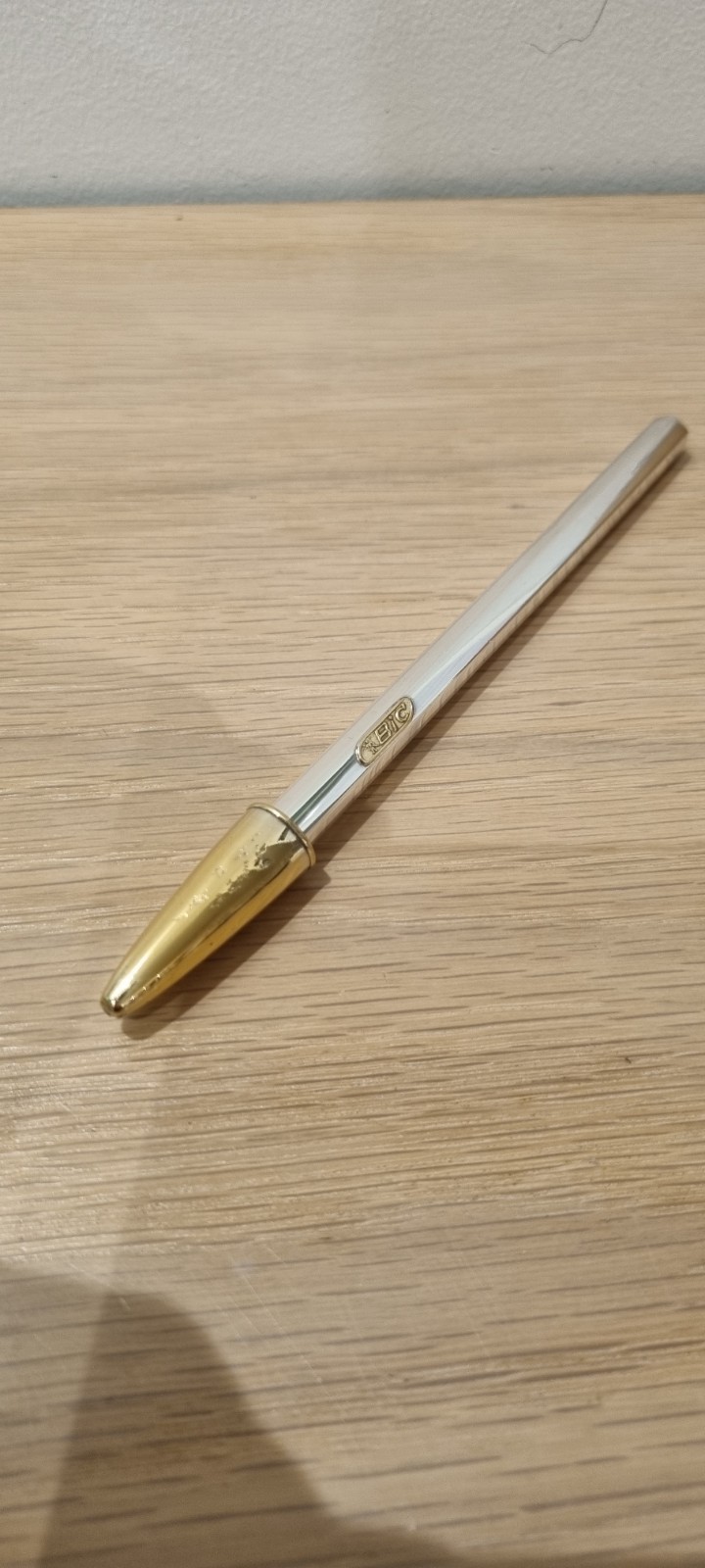 Pen Bic Silver and Silver Vermeil 925% ANNIVERSARY
