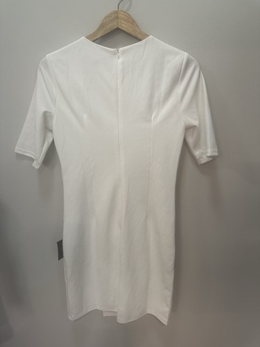 ¡NUEVO CON ETIQUETAS! Vestido Vaina Lulus Westwood Blanco Media Manga. Grande - Imagen 7 de 8
